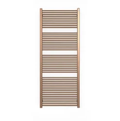 Matisere Sèche-serviette eau chaude cuivré de 710mm de haut et 230mm de large - 186 Watt - MIK710/230SXBCO