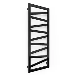 Matisere Sèche-serviette eau chaude noir de 990mm de haut et 600mm de large - 428 Watt - WIN990/600SXN