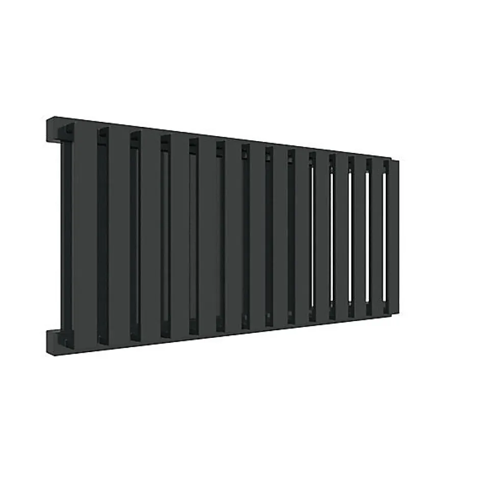 Matisere Sèche-serviette eau chaude noir de 530mm de haut et 375mm de large - 294 Watt - NEM530/375YPN* Sèche-Serviettes Eau Chaude