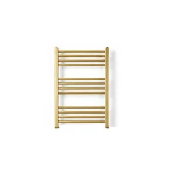 Matisere Sèche-serviette eau chaude doré de 660mm de haut et 580mm de large - 327 Watt - FIO660/580SXBRA* Sèche-Serviettes Eau Chaude
