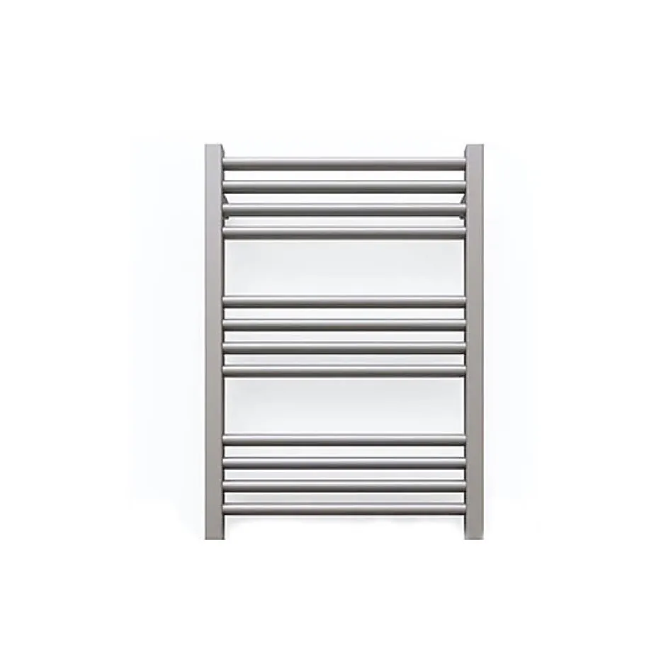 Matisere Sèche-serviette eau chaude gris de 660mm de haut 400mm de large - 241 Watt - FIO660/400SXRGR* Sèche-Serviettes Eau Chaude
