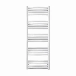Matisere Sèche-serviette eau chaude blanc de 1140mm de haut et 586mm de large. - 566 Watt - LEN1140/586PSXB* Sèche-Serviettes Eau Chaude