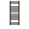 Matisere Sèche-serviette eau chaude noir de 760mm de haut et 500mm de large - 320 Watt - BON760/500SXN