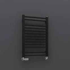 Matisere Sèche-serviette eau chaude noir de 760mm de haut et 500mm de large - 320 Watt - BON760/500SXN