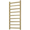 Matisere Sèche-serviette eau chaude doré de 1440mm de haut et 500mm de large - 529 Watt - SIM1440/500SXBRA