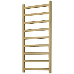 Matisere Sèche-serviette eau chaude doré de 1440mm de haut et 500mm de large - 529 Watt - SIM1440/500SXBRA