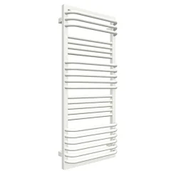 Matisere Sèche-serviette eau chaude blanc de 1240mm de haut et 500mm de large - 744 Watt - POC1240/500ZXB