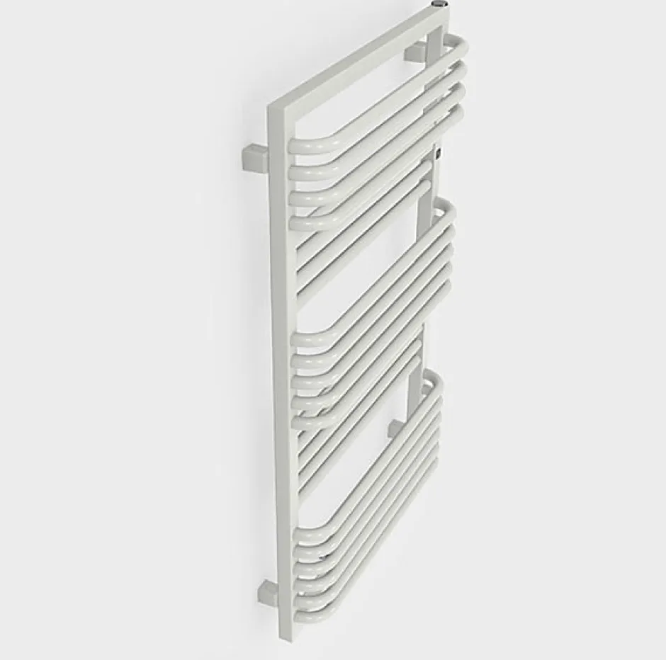 Matisere Sèche-serviette eau chaude blanc de 1240mm de haut et 500mm de large - 744 Watt - POC1240/500ZXB