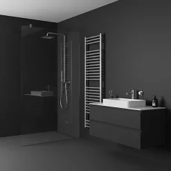 Matisere Sèche-serviette eau chaude chromé de 760mm de haut / 500mm de large - 246 Watt - BON760/500SXCRO