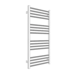 Matisere Sèche-serviette eau chaude chromé de 660mm de haut et 430mm large - 179 Watt - FIO660/430ZXCRO* Sèche-Serviettes Eau Chaude
