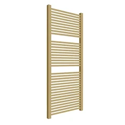 Matisere Sèche-serviette eau chaude doré de 735mm de haut et 530mm de large - 406 Watt - MIK735/530SXBRA* Sèche-Serviettes Eau Chaude