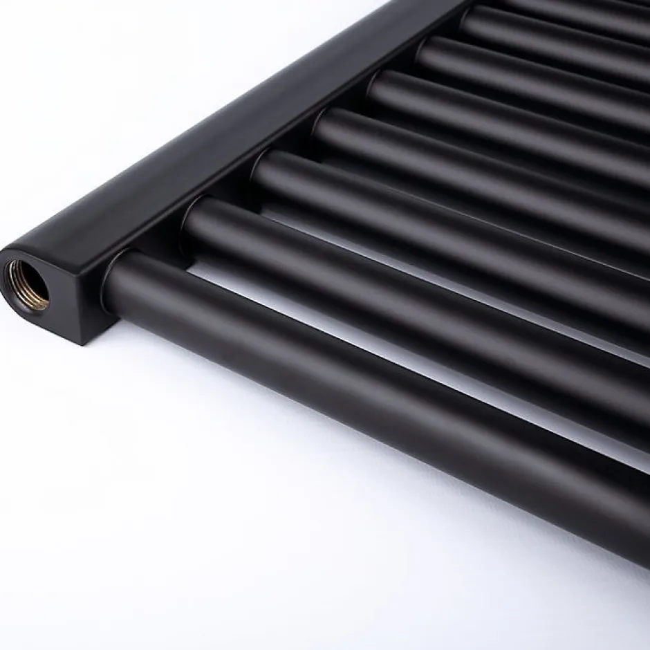 Irsap Sèche-serviette eau chaude étroit Arès - Noir - 710 W