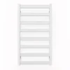 Matisere Sèche-serviette eau chaude blanc de 670mm de haut et 300mm de large - 185 Watt - VIV670/300SXB