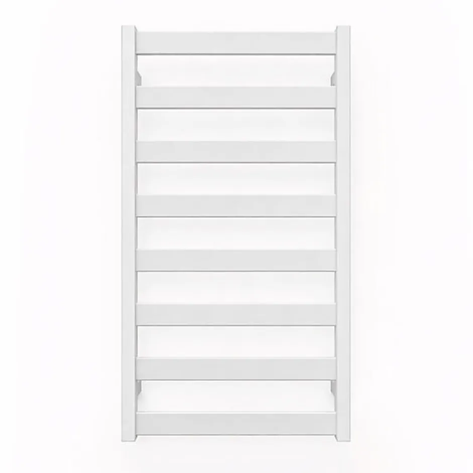 Matisere Sèche-serviette eau chaude blanc de 670mm de haut et 300mm de large - 185 Watt - VIV670/300SXB