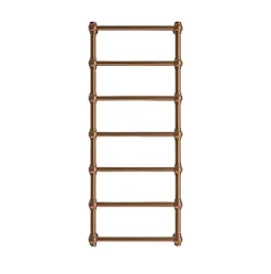 Matisere Sèche-serviette eau chaude cuivre de 1170mm de haut et 504mm de large - 210 Watt - RET1170/504SXCOP