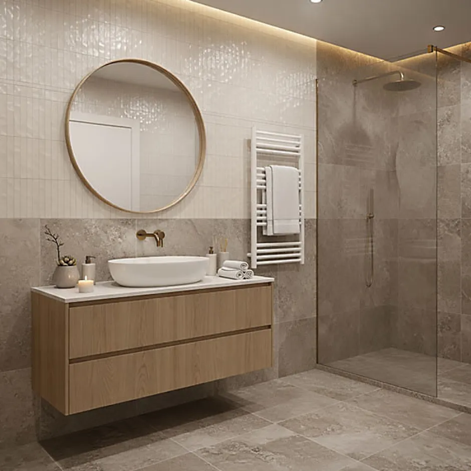Matisere Sèche-serviette eau chaude blanc de 660mm de haut et 430mm de large - 255 Watt - FIO660/430ZXB* Sèche-Serviettes Eau Chaude