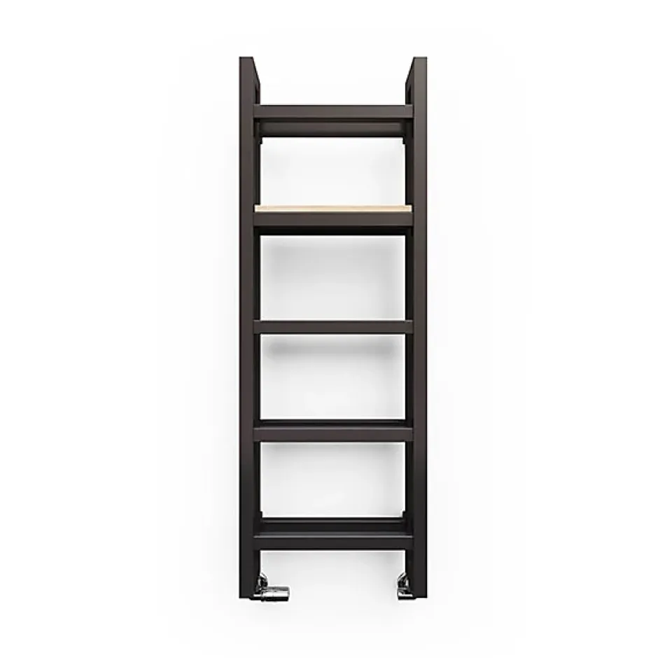 Matisere Sèche-serviette eau chaude noir de 920mm de haut et 300mm de large - 383 Watt - STA920/300SXN* Sèche-Serviettes Eau Chaude
