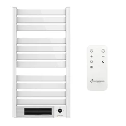 Sannover  Sèche-Serviette Electrique mural avec Soufflerie Omiros Sannover 2000 W Blanc* Sèche-Serviettes Électrique