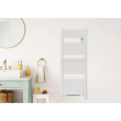 Noirot Sèche-serviette électrique à inertie fluide Actibain 750W + soufflerie 1000W* Sèche-Serviettes Soufflant
