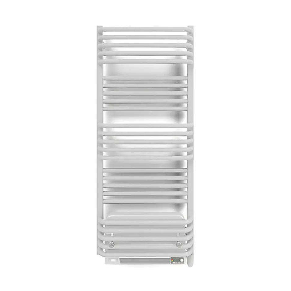 Matisere Sèche-serviette électrique blanc de 1180mm de haut et 600mm de large - 800 Watt - POL1180/600E8BBLO