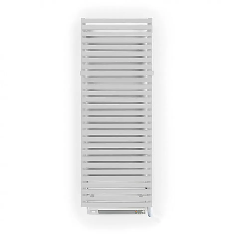 Matisere Sèche-serviette électrique blanc de 1050mm de haut et 500mm de large - 600 Watt - CIT1050/500E8BBLO