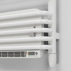 Matisere Sèche-serviette électrique blanc de 760mm de haut et 600mm de large - 500 Watt - ALE760/600E8BBLO