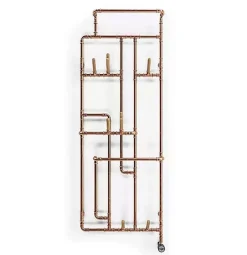 Matisere Sèche-serviette électrique cuivré de 923mm de haut et 431mm de large - 300 Watt - PAJ923/431E8SOA