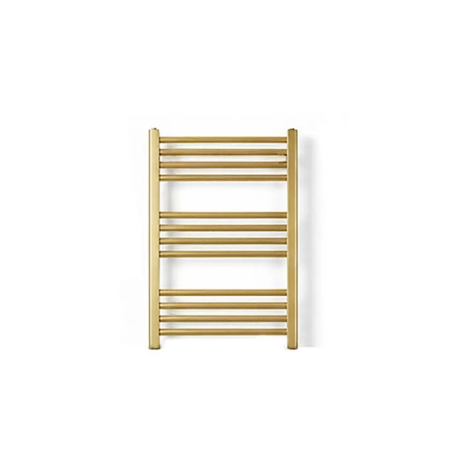 Matisere Sèche-serviette électrique doré de 660mm de haut et 630mm de large - 400 Watt - FIO660/630E8BRA