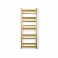 Matisere Sèche-serviette électrique doré de 1140mm de haut et 630mm de large - 600 Watt - FIO1140/630E8BRA* Sèche-Serviettes Électrique
