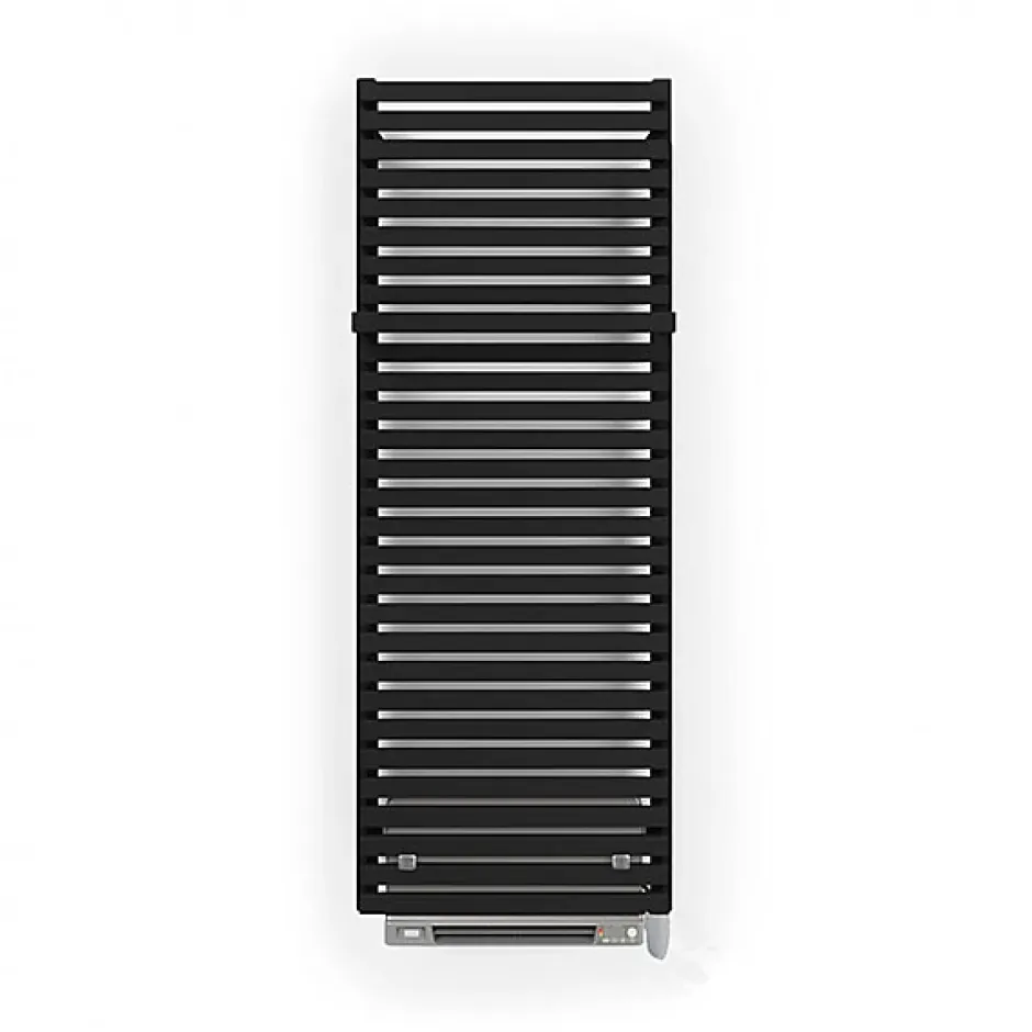 Matisere Sèche-serviette électrique noir de 1320mm de haut et 500mm de large - 800 Watt - CIT1320/500E8NBLO