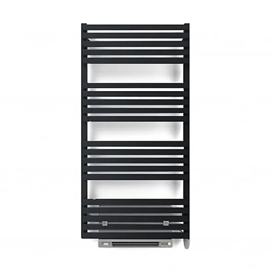 Matisere Sèche-serviette électrique noir de 870mm de haut et 600mm de large - 1000 Watt - QUA870/600SE8NBLO