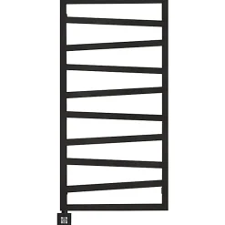 Matisere Sèche-serviette électrique noir - (HxL) 1310x500mm - 600 Watts - 600 Watt - ZIG1310-500E1N* Sèche-Serviettes Électrique
