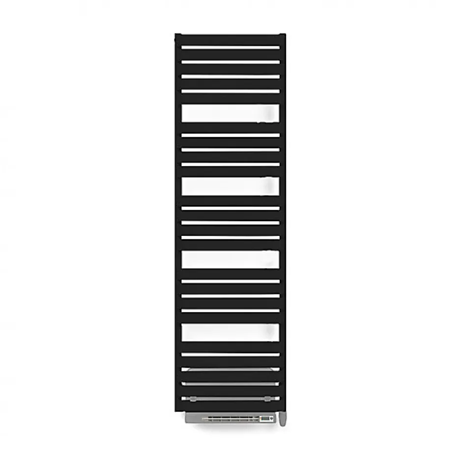Matisere Sèche-serviette électrique noir de 1110mm de haut et 500mm de large - 600 Watt - WAR1110500TE8NBLO