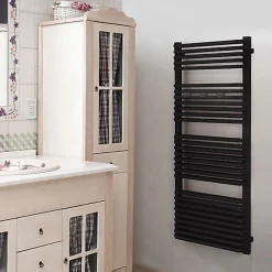 Matisere Sèche-serviette électrique noir de 1260mm de haut et 540mm de large - 1000 Watt - TYT1260/540E1NBLO* Sèche-Serviettes Soufflant
