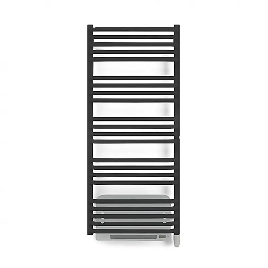 Matisere Sèche-serviette électrique noir de 1580mm de haut et 600mm de large - 1000 Watt - ALE1580/600E8NBLO