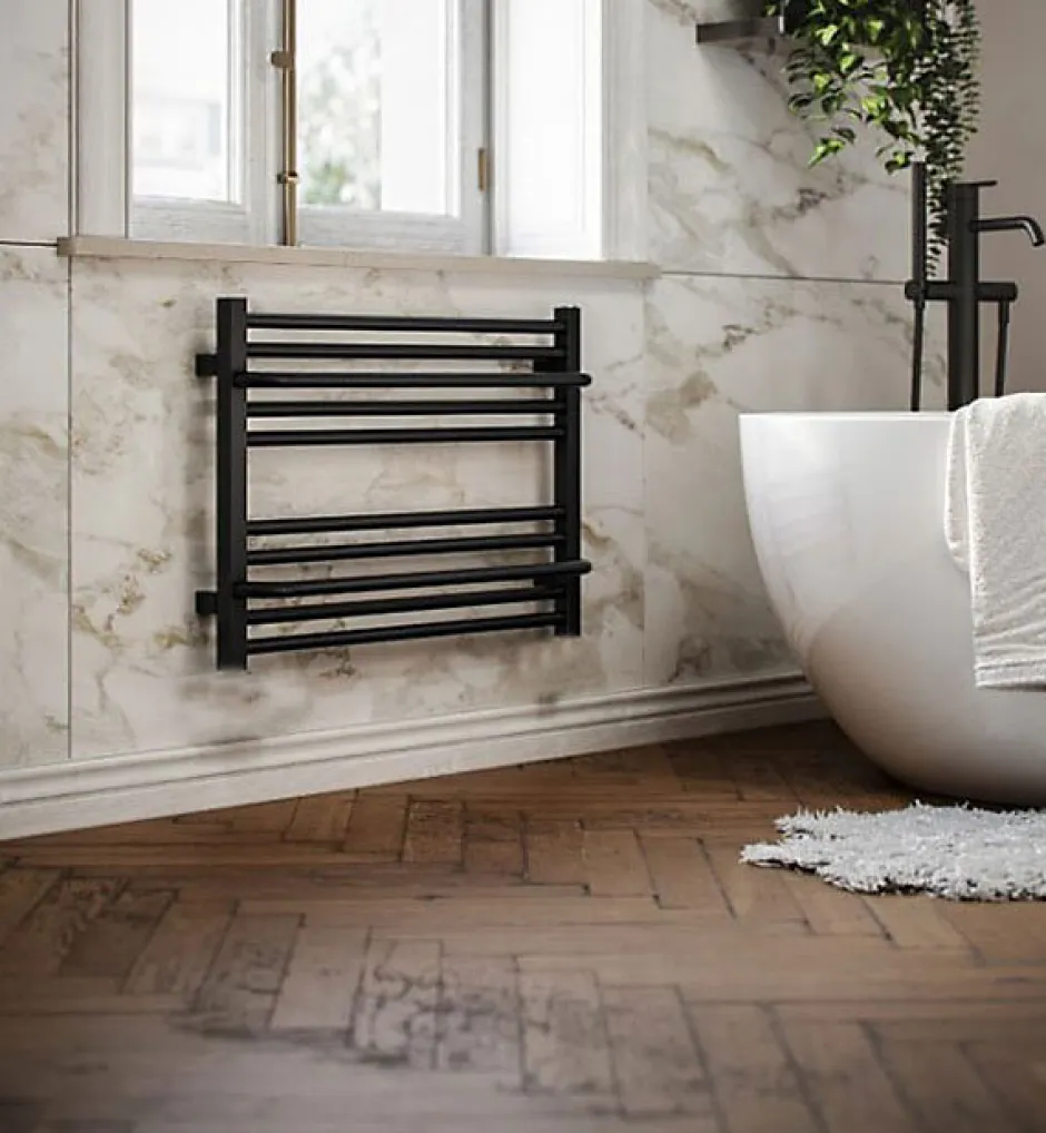 Matisere Sèche-serviette électrique noir - (HxL) 500x700mm - 300 Watt - 300 Watt - LIM500-700E1N