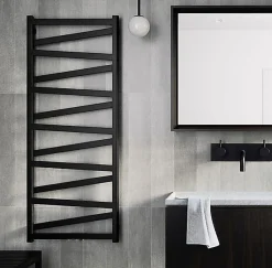 Matisere Sèche-serviette électrique noir - (HxL) 990x500mm - 400 Watt - 400 Watt - VIP990-500E1N* Sèche-Serviettes Électrique