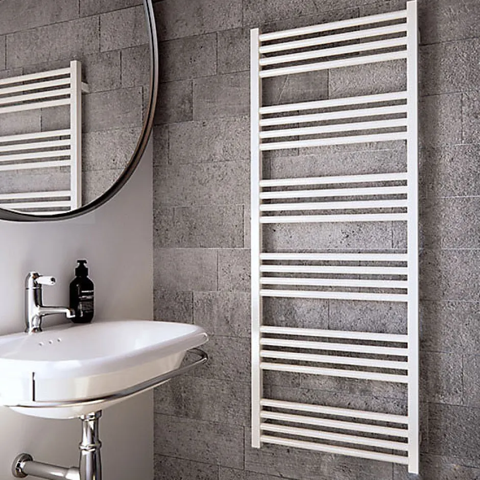 Matisere Sèche-serviette électrique programmable blanc - HxL 1140x400 mm - 400 Watt - FIO1140/400E1BP* Sèche-Serviettes Électrique