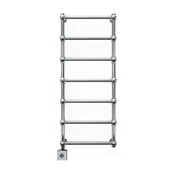 Matisere Sèche-serviette électrique programmable chromé - HxL 1540x504 mm - 300 Watt - RET1540/504E1CROP* Sèche-Serviettes Électrique