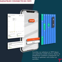 Thomson Sèche-serviette électrique sans fluide connecté WiFi 500W COSMO blanc* Sèche-Serviettes Mixte