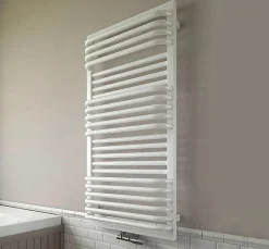 Matisere Sèche-serviette mixte blanc de 1400mm de haut et 600mm de large - 1013 Watt - POC1400/600SOAZ8B