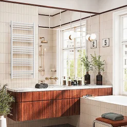 Matisere Sèche-serviette mixte blanc - (HxL) 1140x500mm - 500 Watt - 487 Watt - FIO1140-500Z1B