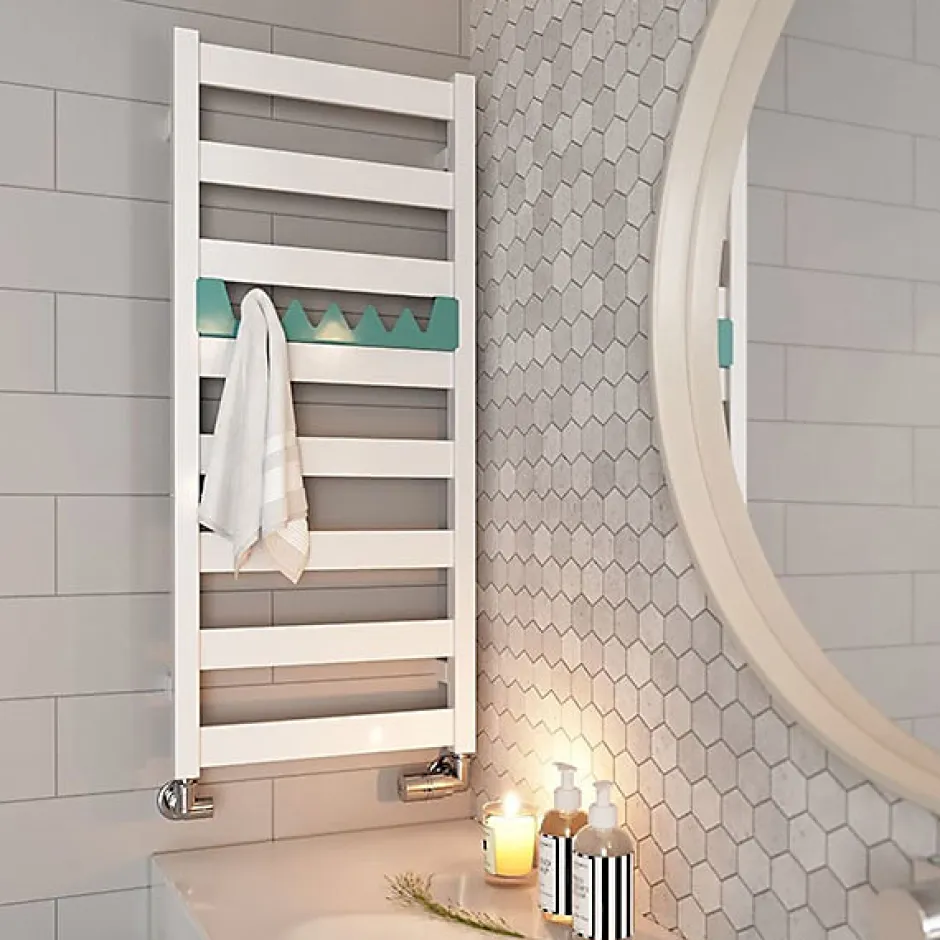 Matisere Sèche-serviette mixte blanc - (HxL) 1150x500mm - 400 Watt - 433 Watt - VIV1150-500Z8B