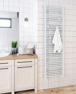 Matisere Sèche-serviette mixte blanc - (HxL) 1860x530mm - 800 Watt - 832 Watt - FIO1860-530Z8B