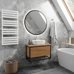Matisere Sèche-serviette mixte blanc - (HxL) 1110x600mm - 1000 Watt - 924 Watt - WAR1110-600TBZ1B* Sèche-Serviettes Mixte