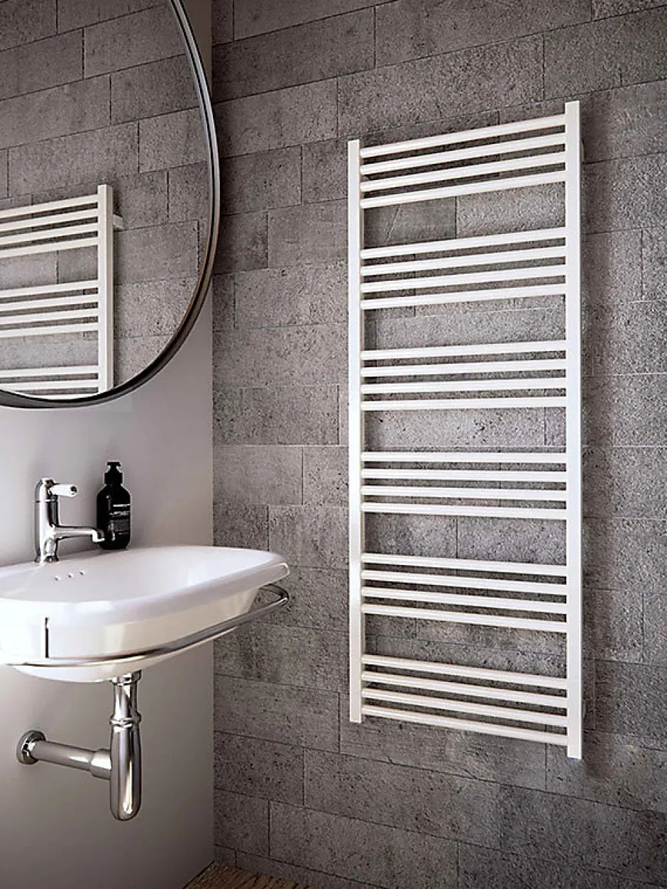 Matisere Sèche-serviette mixte blanc - (HxL) 1860x600mm - 1000 Watt - 922 Watt - FIO1860-600Z1B
