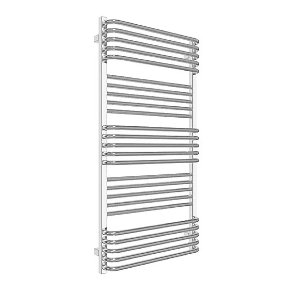 Matisere Sèche-serviette mixte chromé de 1580mm de haut / 600mm de large - 739 Watt - POL1580/600Z1CRO