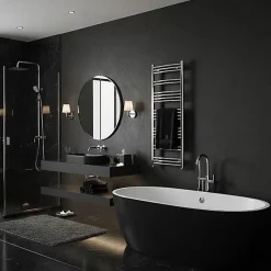 Matisere Sèche-serviette mixte chromé de 555mm de haut / 600mm de large - 177 Watt - JAD555/600V2CRO