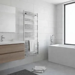 Matisere Sèche-serviette mixte chromé de 555mm de haut / 600mm de large - 177 Watt - JAD555/600V2CRO