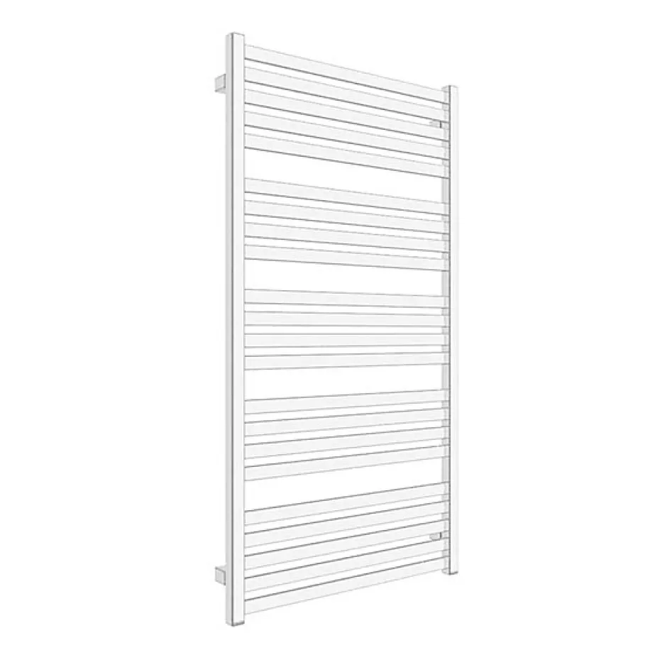 Matisere Sèche-serviette mixte chromé de 600mm de haut / 630mm de large - 228 Watt - MAR600/630V2CRO* Sèche-Serviettes Mixte